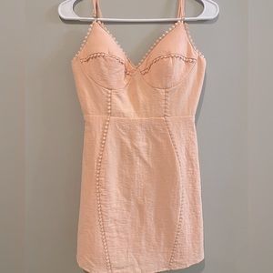 NWT! Hello Molly light pink mini dress XS
